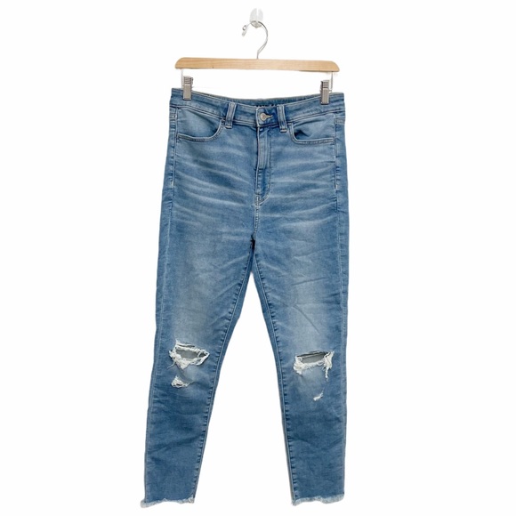 American Eagle Outfitters Denim - American Eagle Highest Rise Crop Distress Jeggings